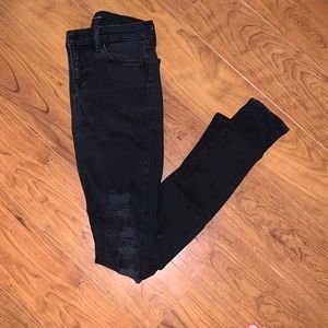 Women’s j brand black ripped skinny jeans
